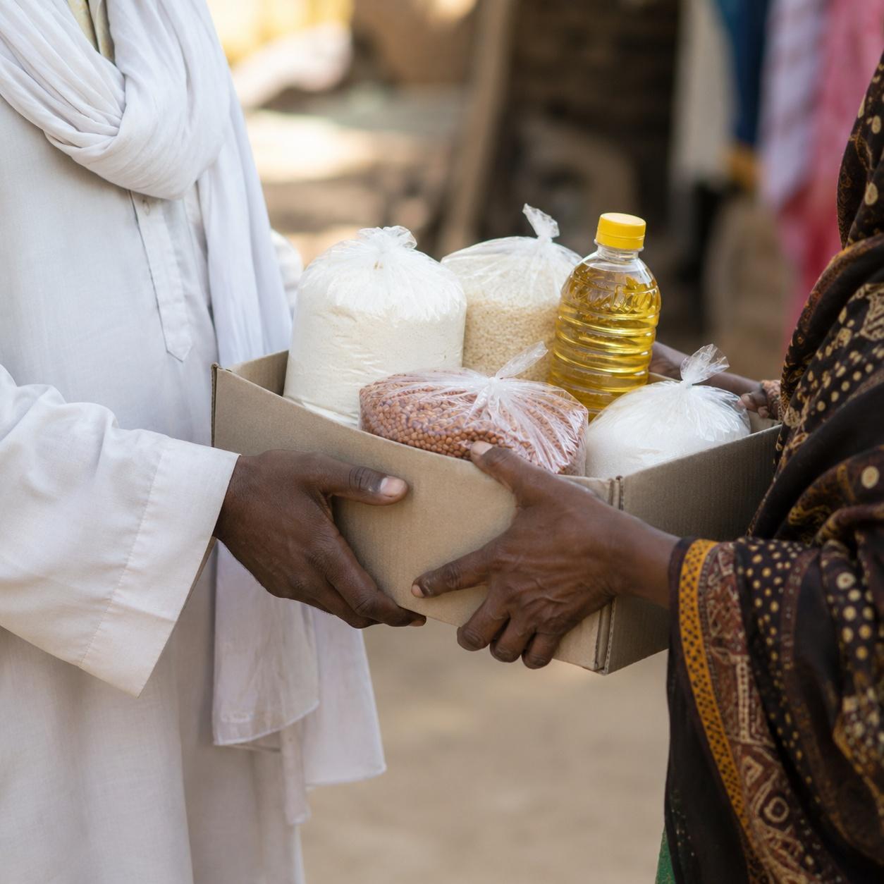 Food assistance and essential supplies for families affected by conflict